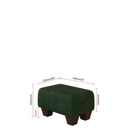 Small Fabric Material Footstools | UK handmade | Footstools Direct