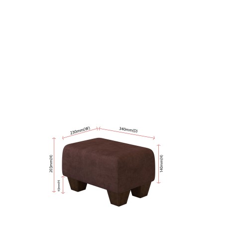 Small Fabric Material Footstools | UK handmade | Footstools Direct