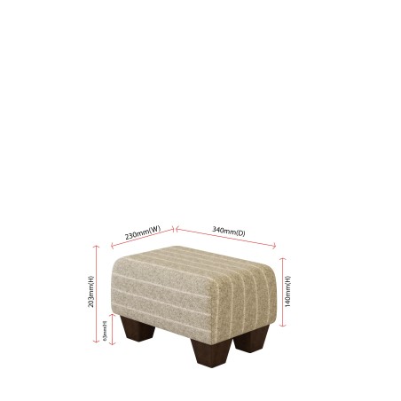 Small Fabric Material Footstools | UK handmade | Footstools Direct