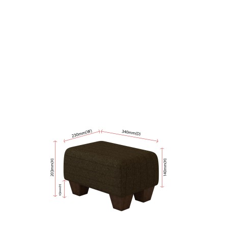 Small Fabric Material Footstools | UK handmade | Footstools Direct