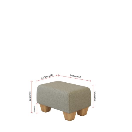 Small Fabric Material Footstools | UK handmade | Footstools Direct