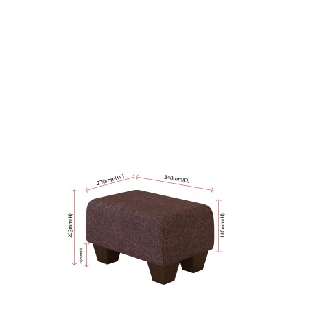 Small Fabric Material Footstools | UK handmade | Footstools Direct