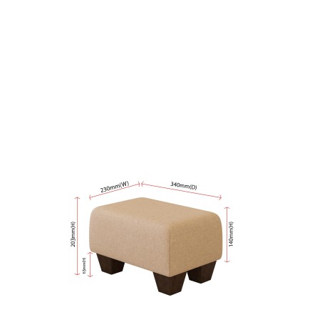 Small Fabric Material Footstools | UK handmade | Footstools Direct