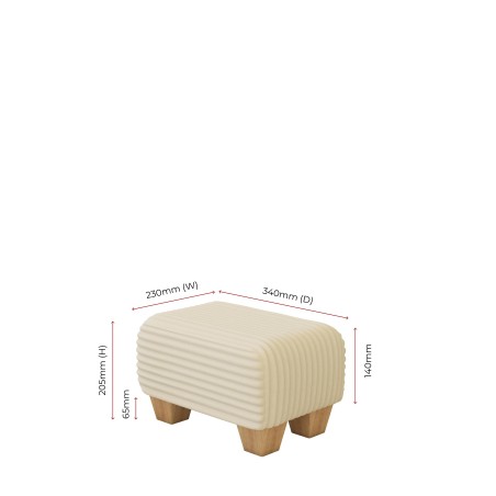 Small Fabric Material Footstools | UK handmade | Footstools Direct