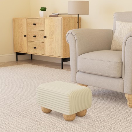 Small Fabric Material Footstools | UK handmade | Footstools Direct