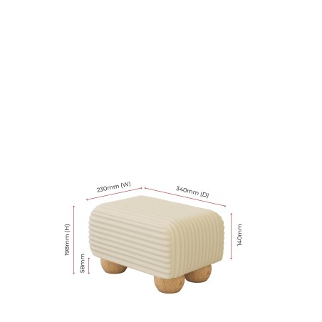 Small Fabric Material Footstools | UK handmade | Footstools Direct