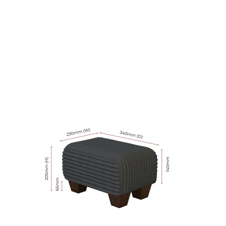 Small Fabric Material Footstools | UK handmade | Footstools Direct