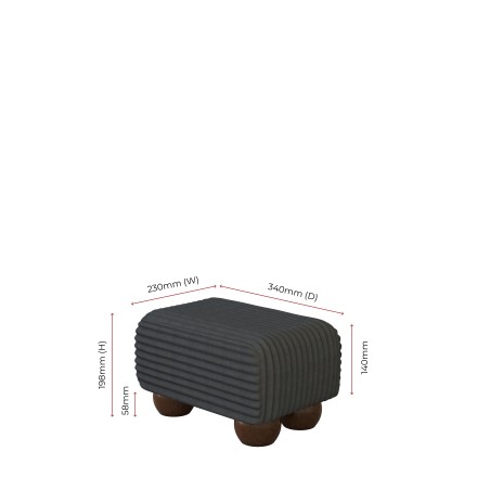 Small Fabric Material Footstools | UK handmade | Footstools Direct