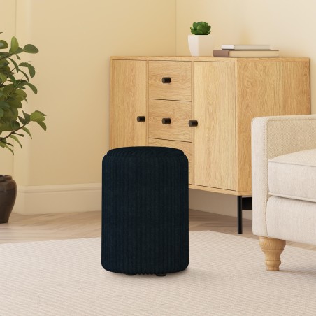 Fabric Round Stool | Pouffe in 100+ colours | Footstools Direct