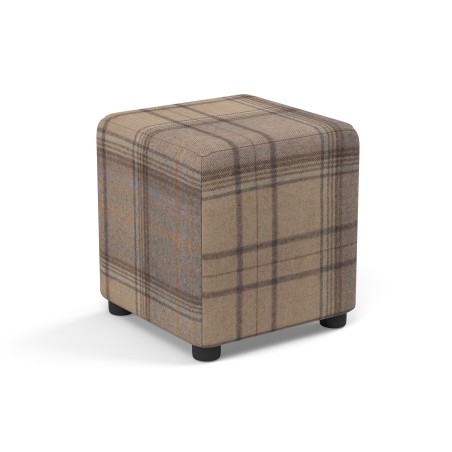 Tartan Cube Seating | Footstools Direct | Quality Extra Seating