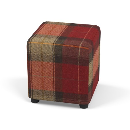 Tartan Cube Seating | Footstools Direct | Quality Extra Seating