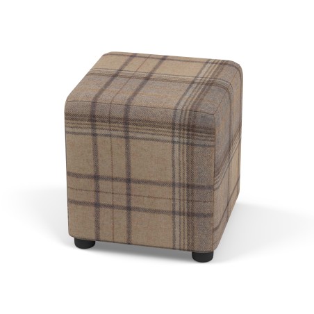 Tartan Cube Seating | Footstools Direct | Quality Extra Seating