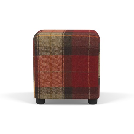 Tartan Cube Seating | Footstools Direct | Quality Extra Seating