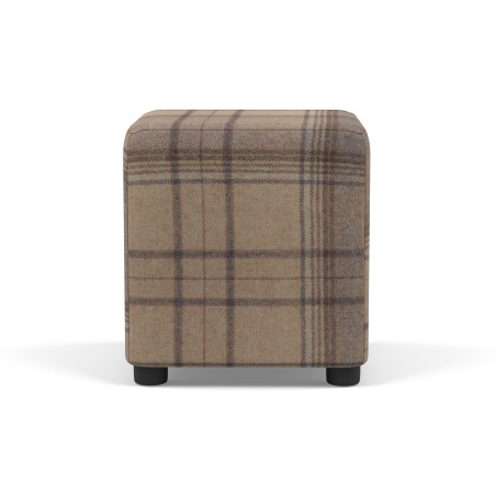 Tartan Cube Seating | Footstools Direct | Quality Extra Seating