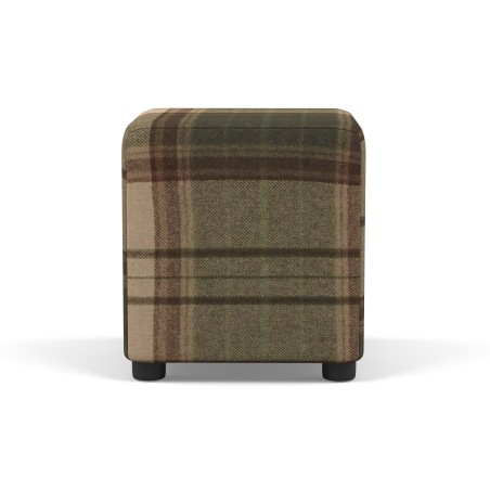 Tartan Cube Seating | Footstools Direct | Quality Extra Seating