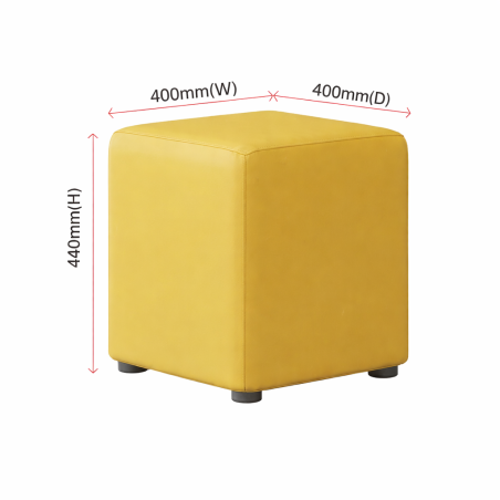 Faux Leather Cube Seats | UK handmade | Footstools Direct