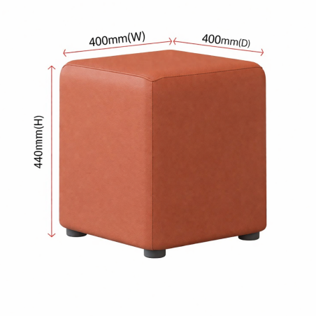 Faux Leather Cube Seats | UK handmade | Footstools Direct