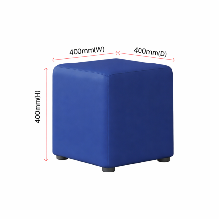 Faux Leather Cube Seats | UK handmade | Footstools Direct