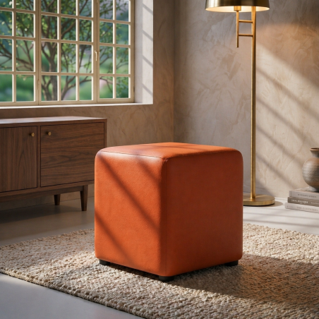 Faux Leather Cube Seats | UK handmade | Footstools Direct