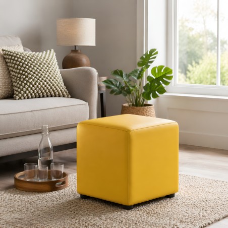 Faux Leather Cube Seats | UK handmade | Footstools Direct