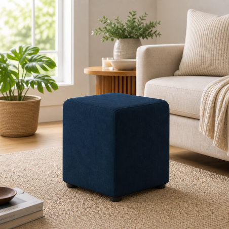Fabric Material Cube Seating | UK Handmade | Footstools Direct