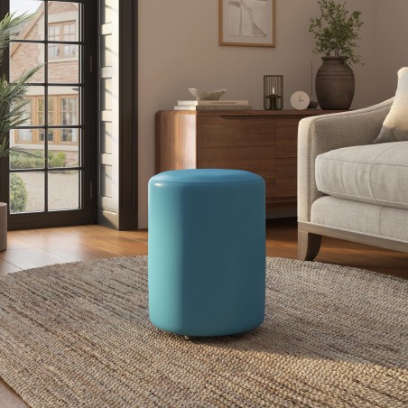 Faux Leather Round Stools | UK Handmade | Footstools Direct