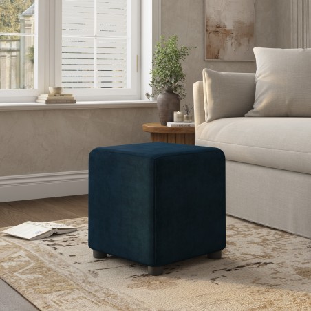 Fabric Material Cube Seating | UK Handmade | Footstools Direct