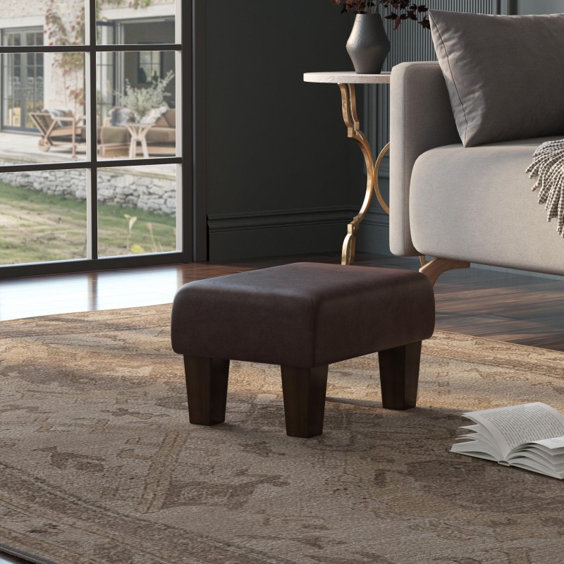 Large Italian Leather Footstools | Footstools Direct | Handmade Goods!