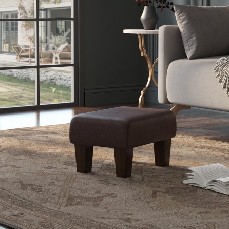 Large Italian Leather Footstools | Footstools Direct | Handmade Goods!