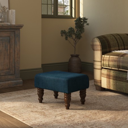 Large Fabric Material Footstools | Footstools Direct | Handmade Goods!