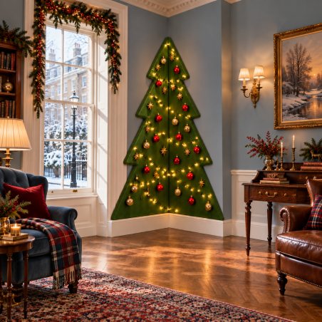 Wall Hanging Christmas Tree Decoration | Footsools Direct