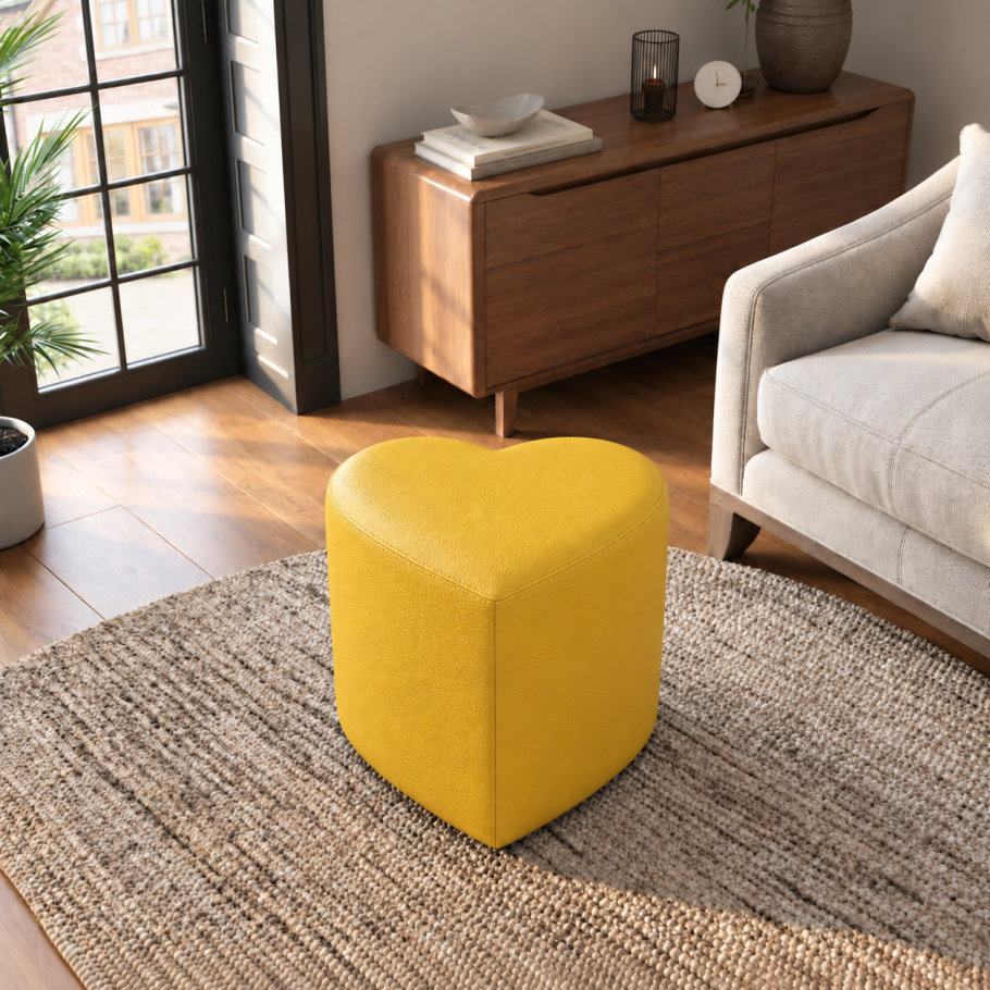Heart Shaped Footstool