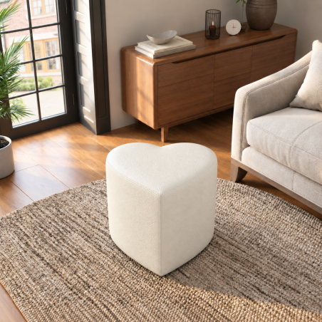 Heart Shaped Footstool
