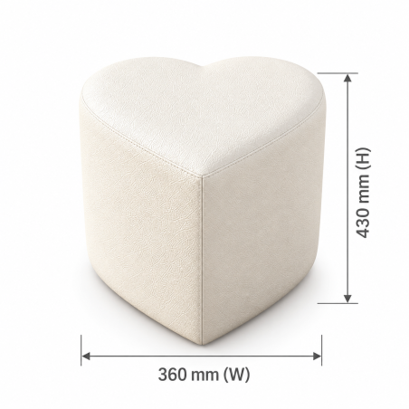 Heart Shaped Footstool