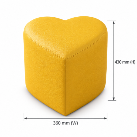 Heart Shaped Footstool