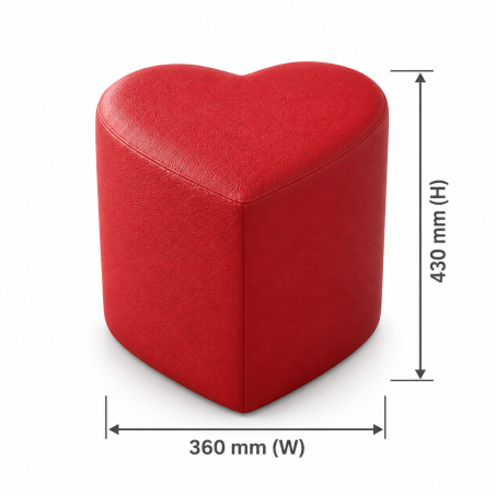 Heart Shaped Footstool