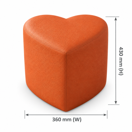 Heart Shaped Footstool