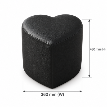 Heart Shaped Footstool