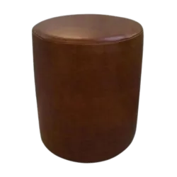 Faux Leather Round Stool...