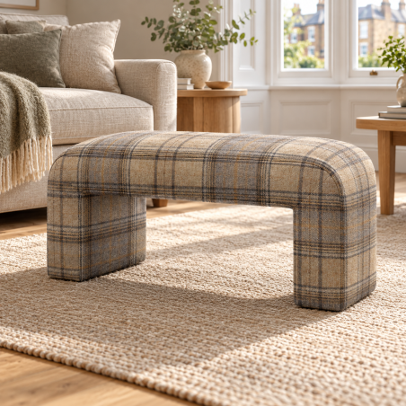 Tartan Bench Footstool