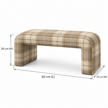 Tartan Bench Footstool