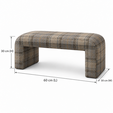 Tartan Bench Footstool