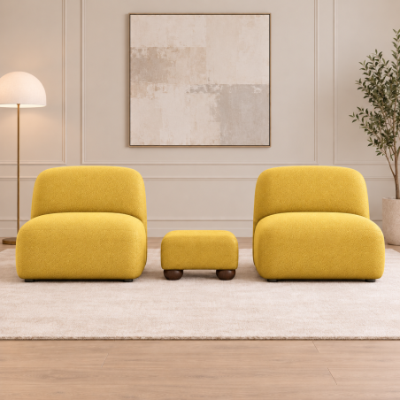 Modular Armless Accent Chairs
