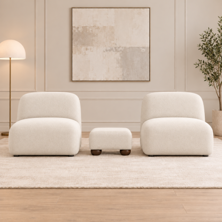 Modular Armless Accent Chairs