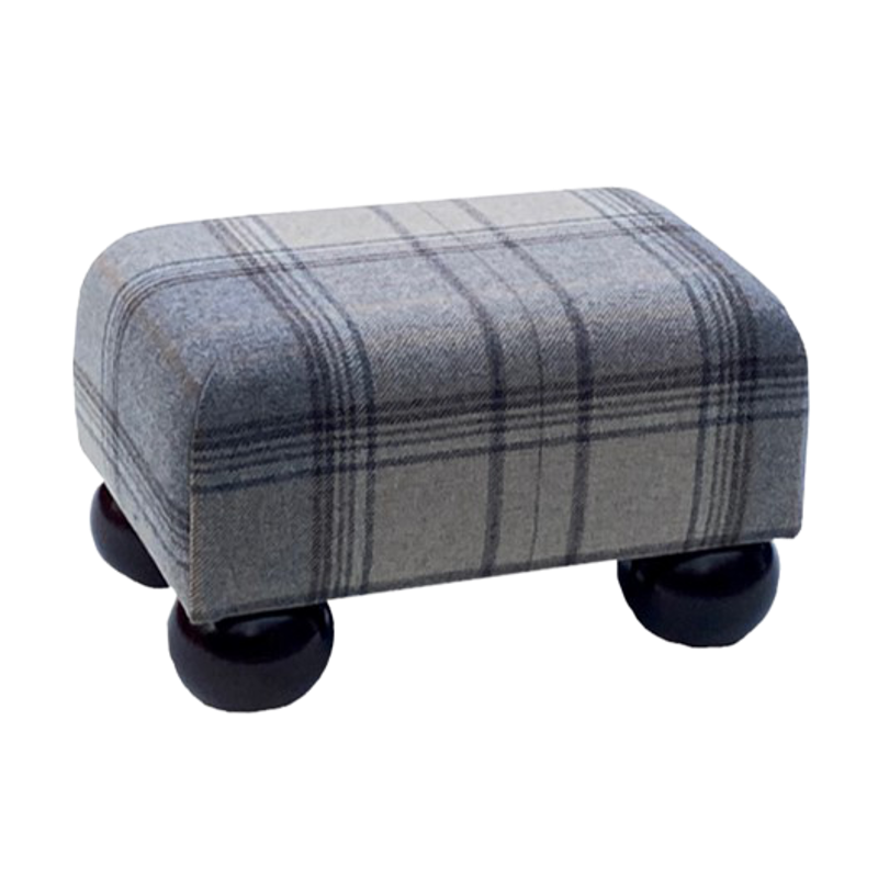 Small Tartan Wool Footstools | UK handmade | Footstools Direct