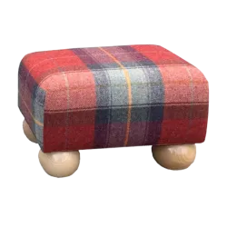 Small Tartan Wool Footstools | UK handmade | Footstools Direct