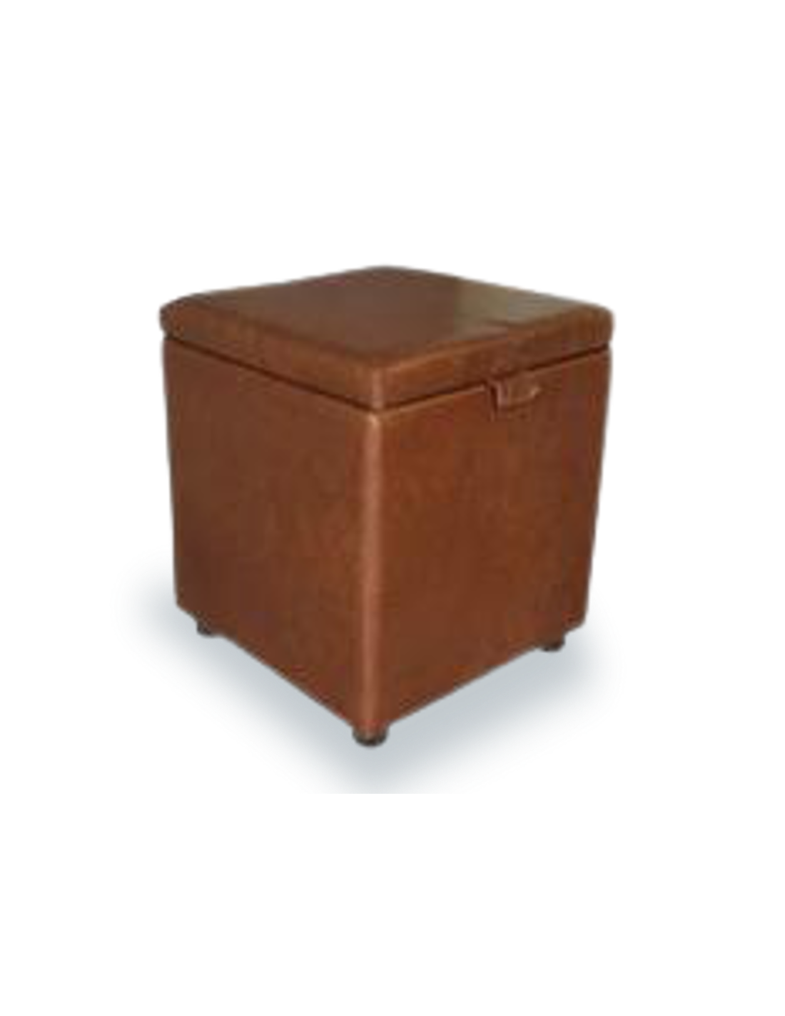 Cube Storage outlet Ottoman, Foot Stool with Solid Wooden Feet, Dark15 Inches,-AZ