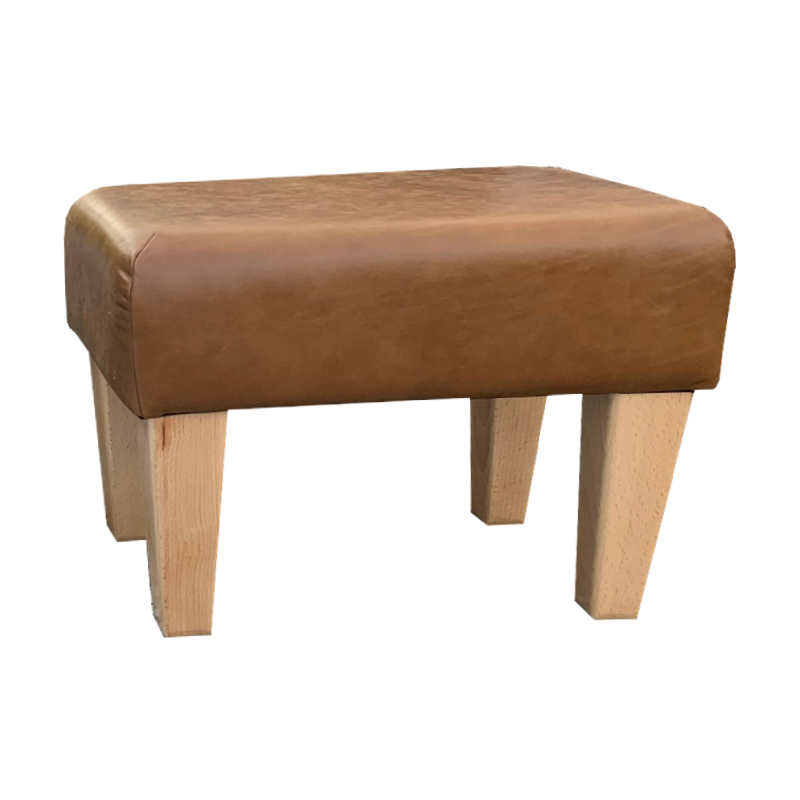 Large Italian Leather Footstools | Footstools Direct | Handmade Goods!
