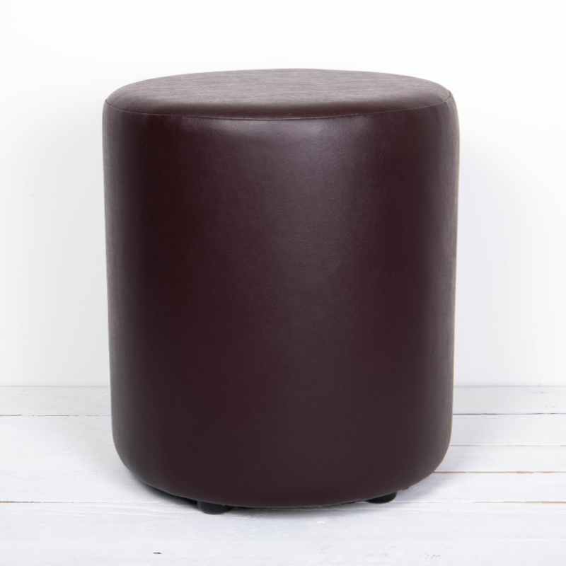 Faux Leather Round Stools | UK Handmade | Footstools Direct