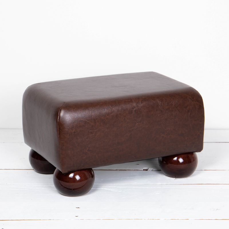 Small Faux Leather Footstools | UK Handmade | Footstools Direct